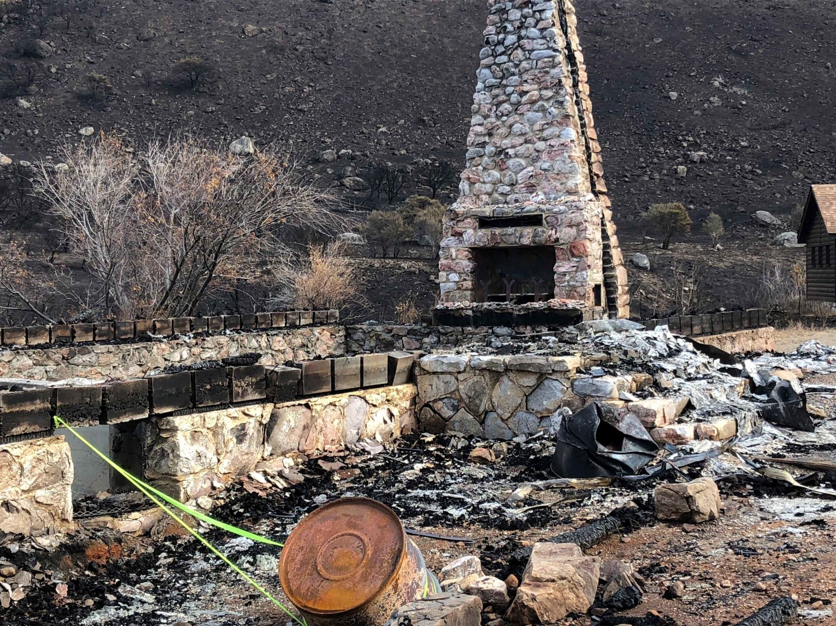 Lodge after the Range 2 Fire